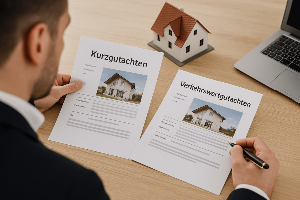 Der Unterschied zwischen Kurzgutachten und Verkehrswertgutachten vom Immobiliengutachter in Mainz
